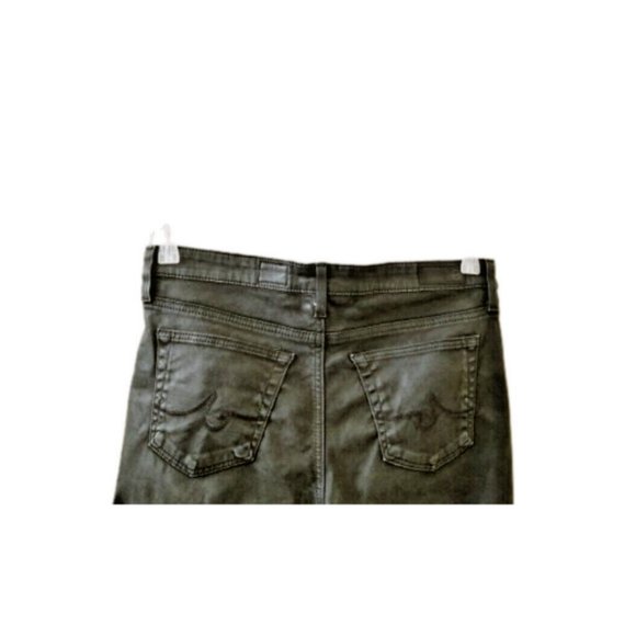 ADRIANO GOLDSCHMIED Black Leatherette Super Skinny Ankle Leggings Sz 28 Jeans - Picture 10 of 14